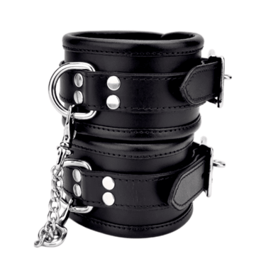 BOUND Leather Wrist Restraints Cuffs Bound (1on1)